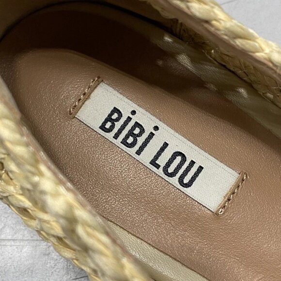 NEW BIBI LOU Posey Woven Loafers Natural Slip-On Flats Women’s Size 10 (EU 41) - Picture 4 of 8